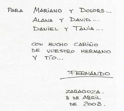 EL SERVET DEDICATORIA PERSONALIZADA